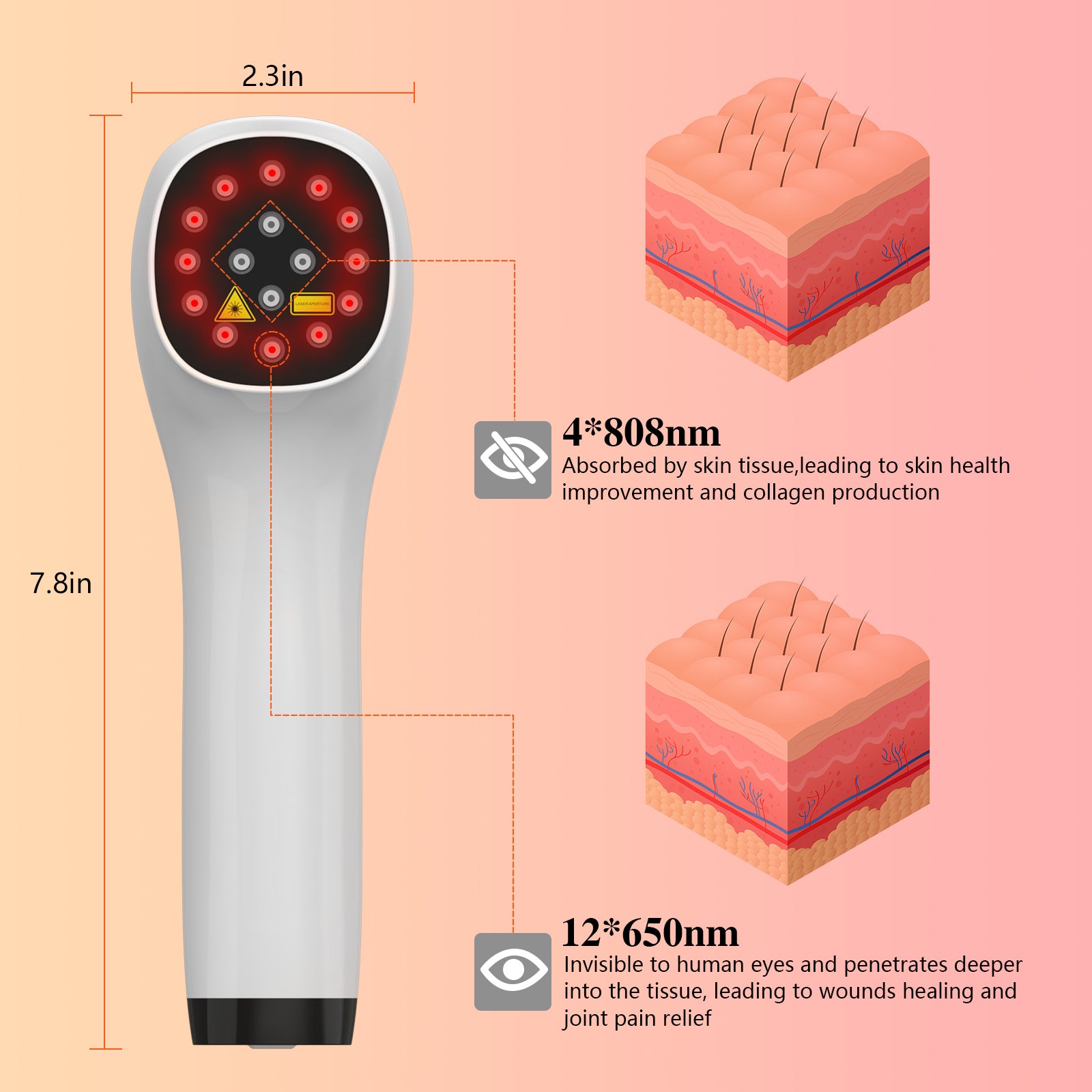 KTS® Cold Laser Therapy Device for Muscle Reliever(Premium Version)