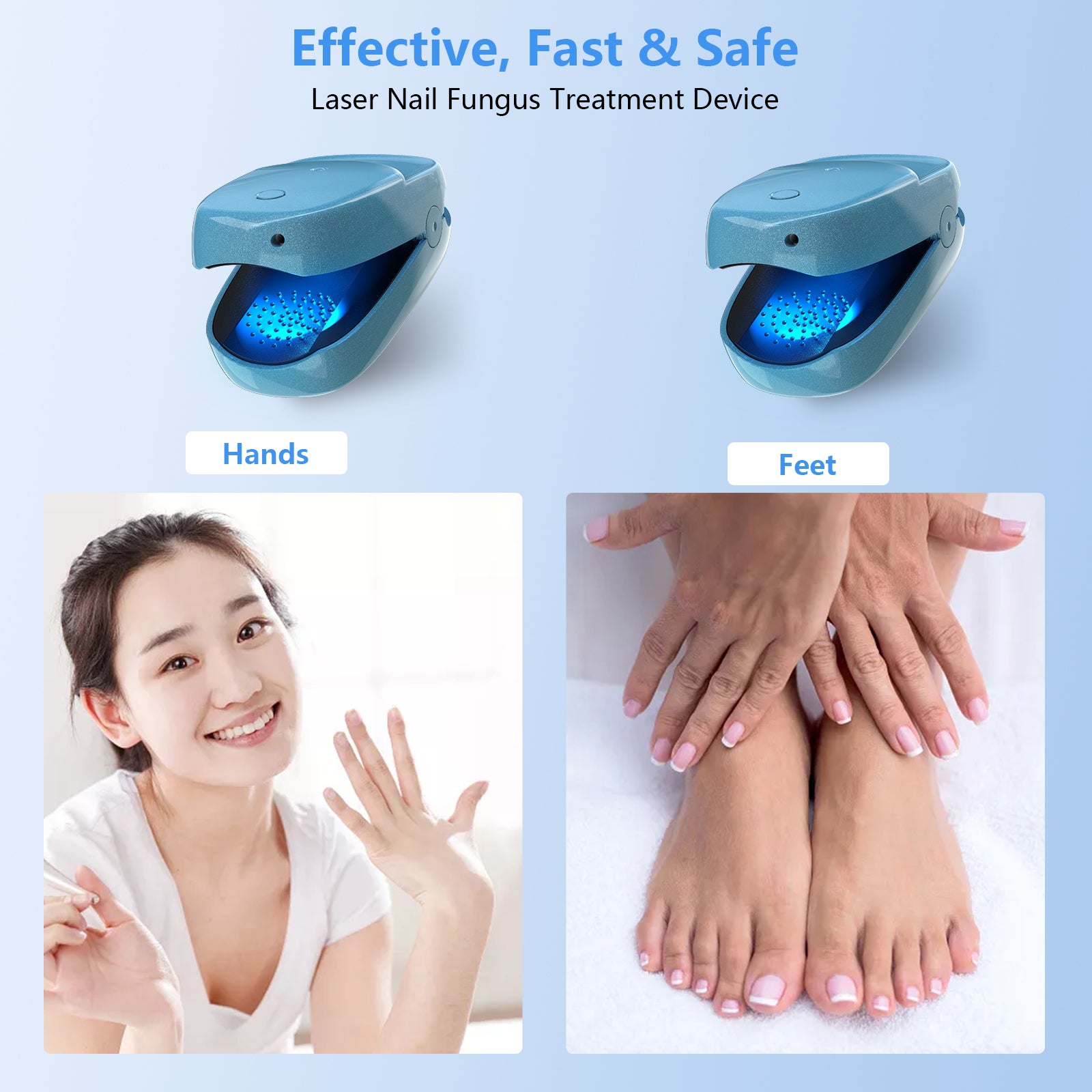FDA Cleared Portable Laser Therapy Nail Cleaning Device
