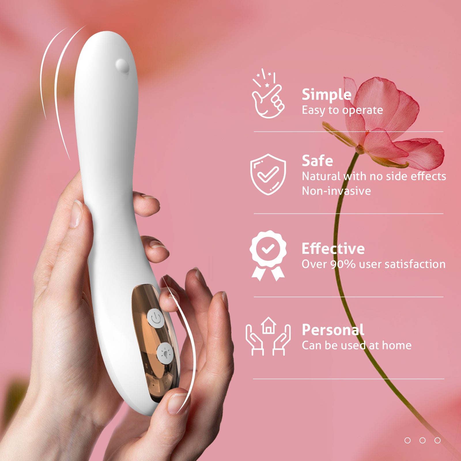 Female Red Light Intimate Health Device, with Heating Function