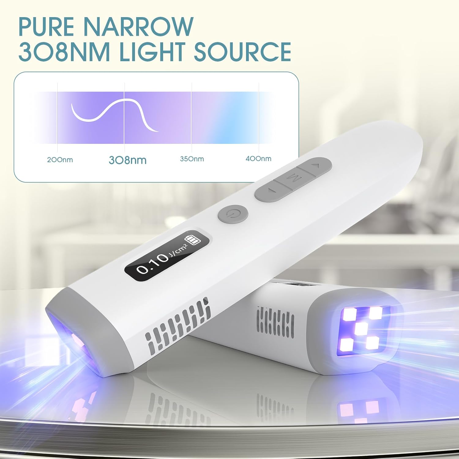 2026 New KTS Handheld 308nm UVB Light Phototherapy Device