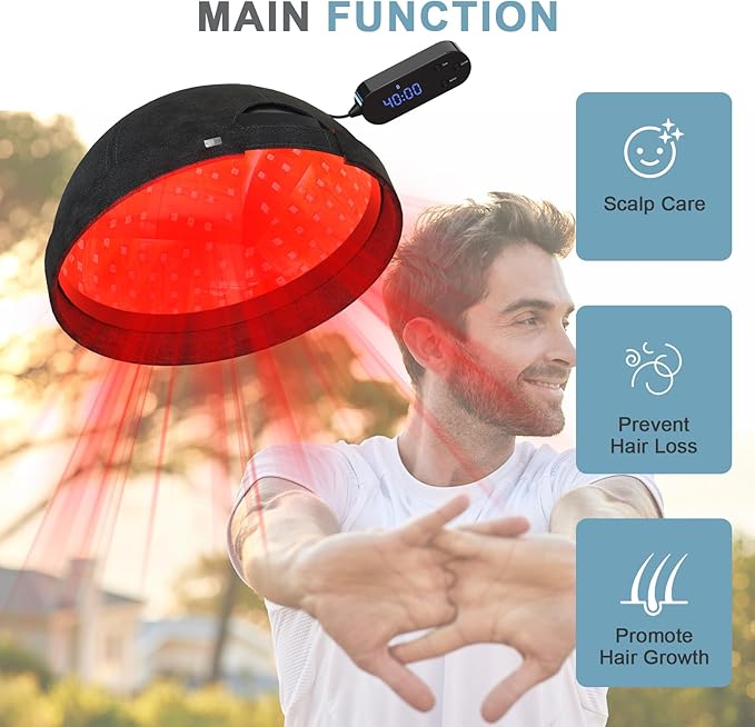 Red Light Therapy Cap for Hair Regrowth Hair Loss for Men and Women