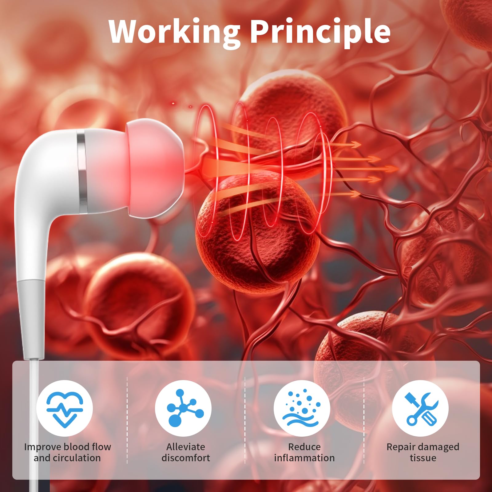 650NM Red Light Ear Therapy Device