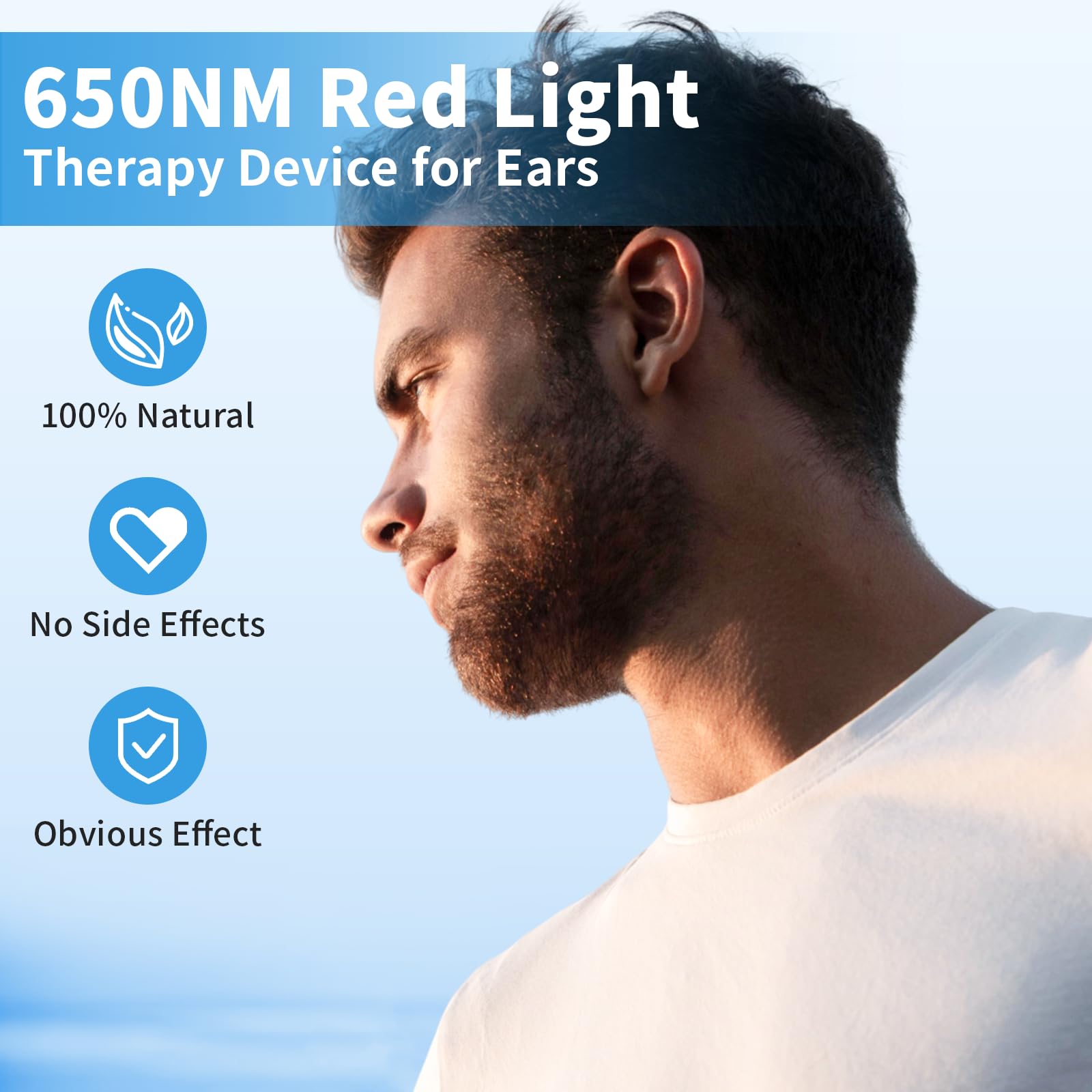 650NM Red Light Ear Therapy Device