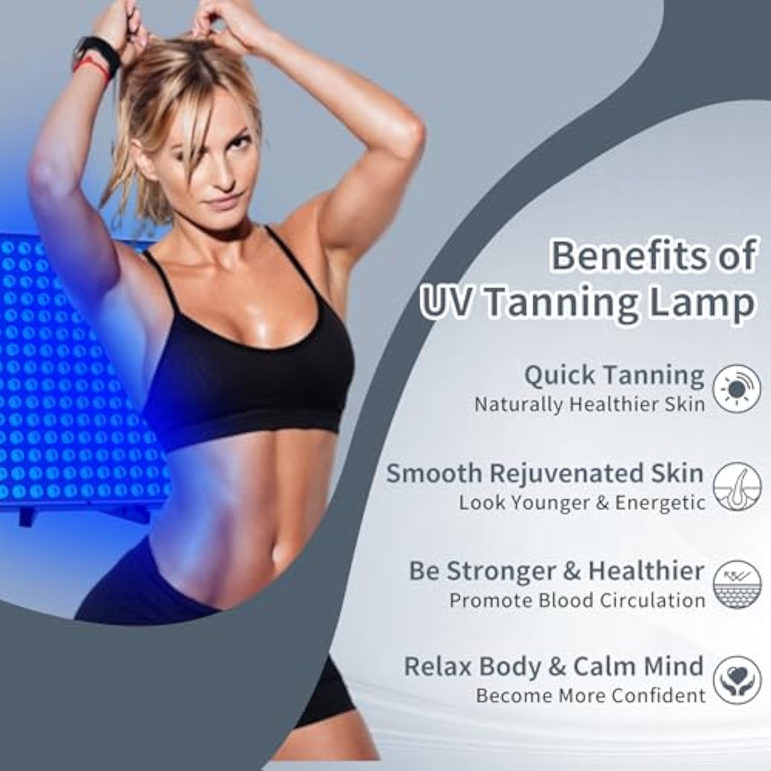 UV Beauty Tanning Light Sun Solarium Lamp