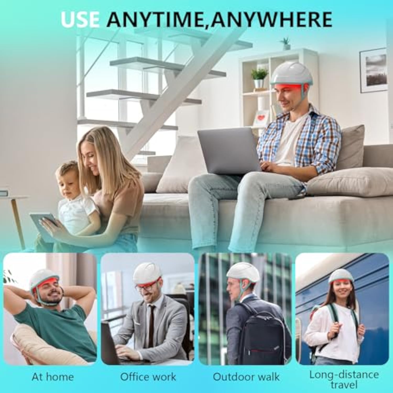Red Light Helmet For Hair Regrowth(Cordless Device)