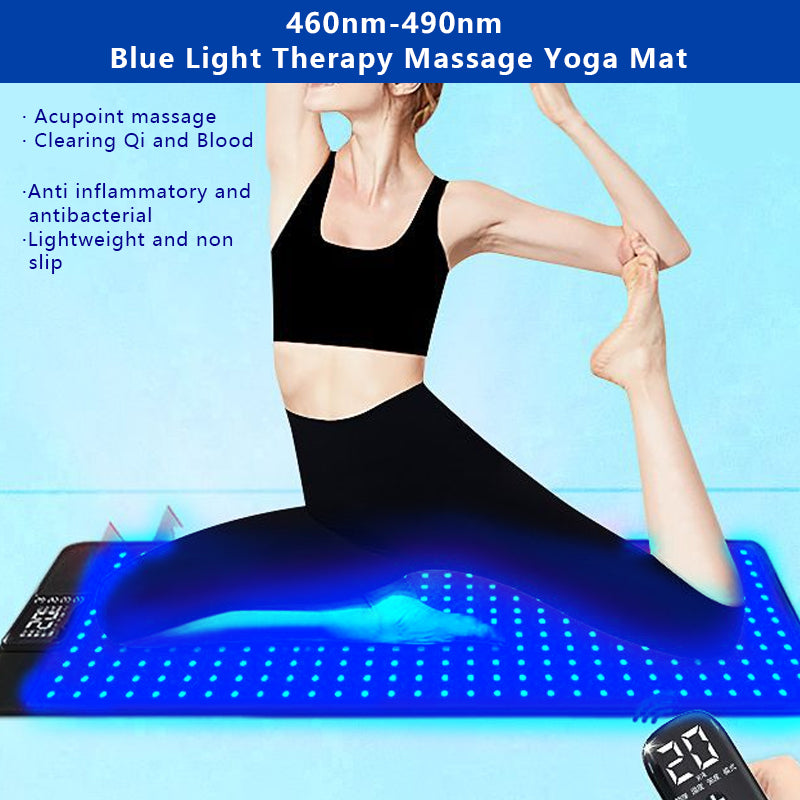 Blue Light  Therapy Message Yoga Mat
