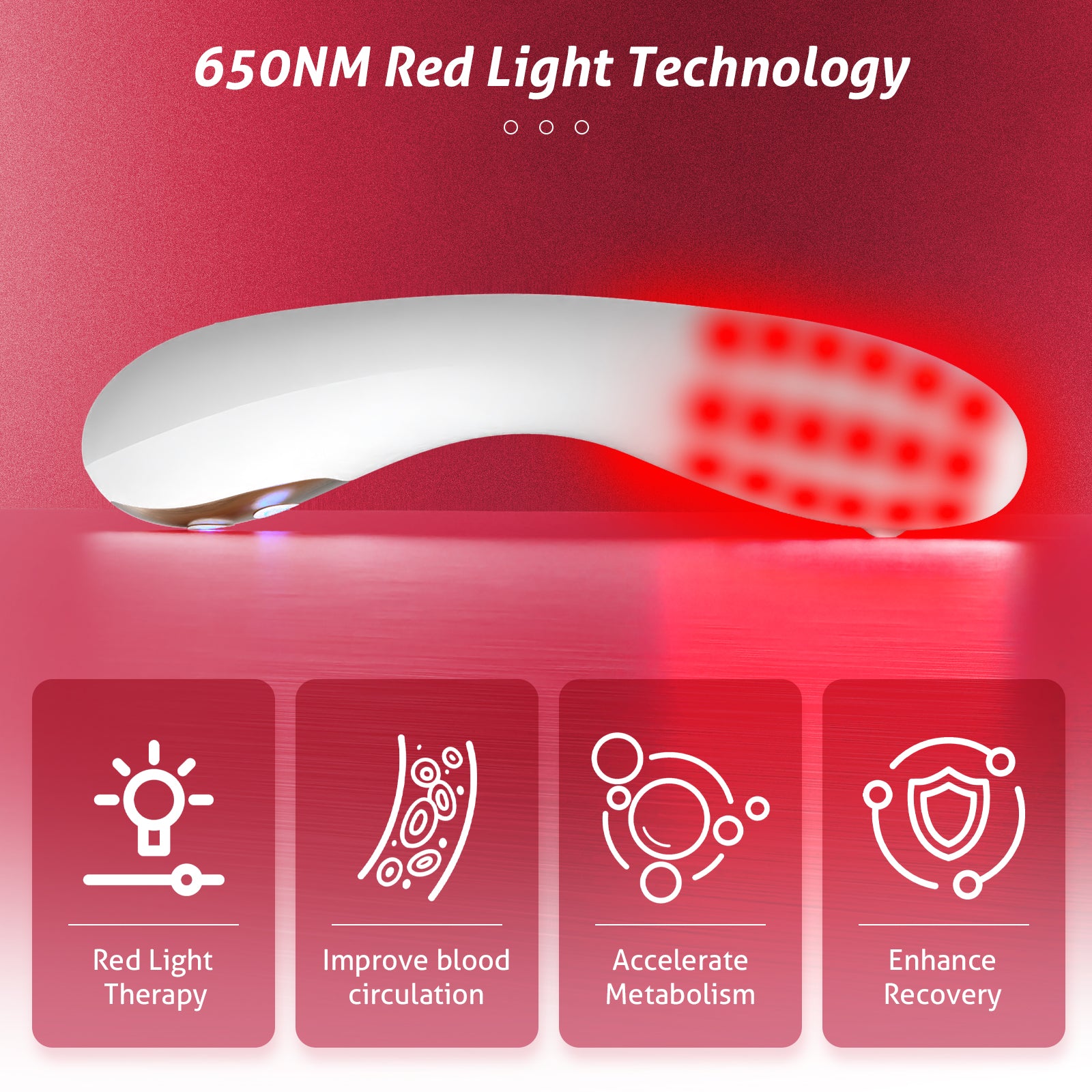 Female Red Light Intimate Health Device, with Heating Function