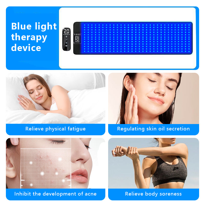 Blue Light  Therapy Message Yoga Mat
