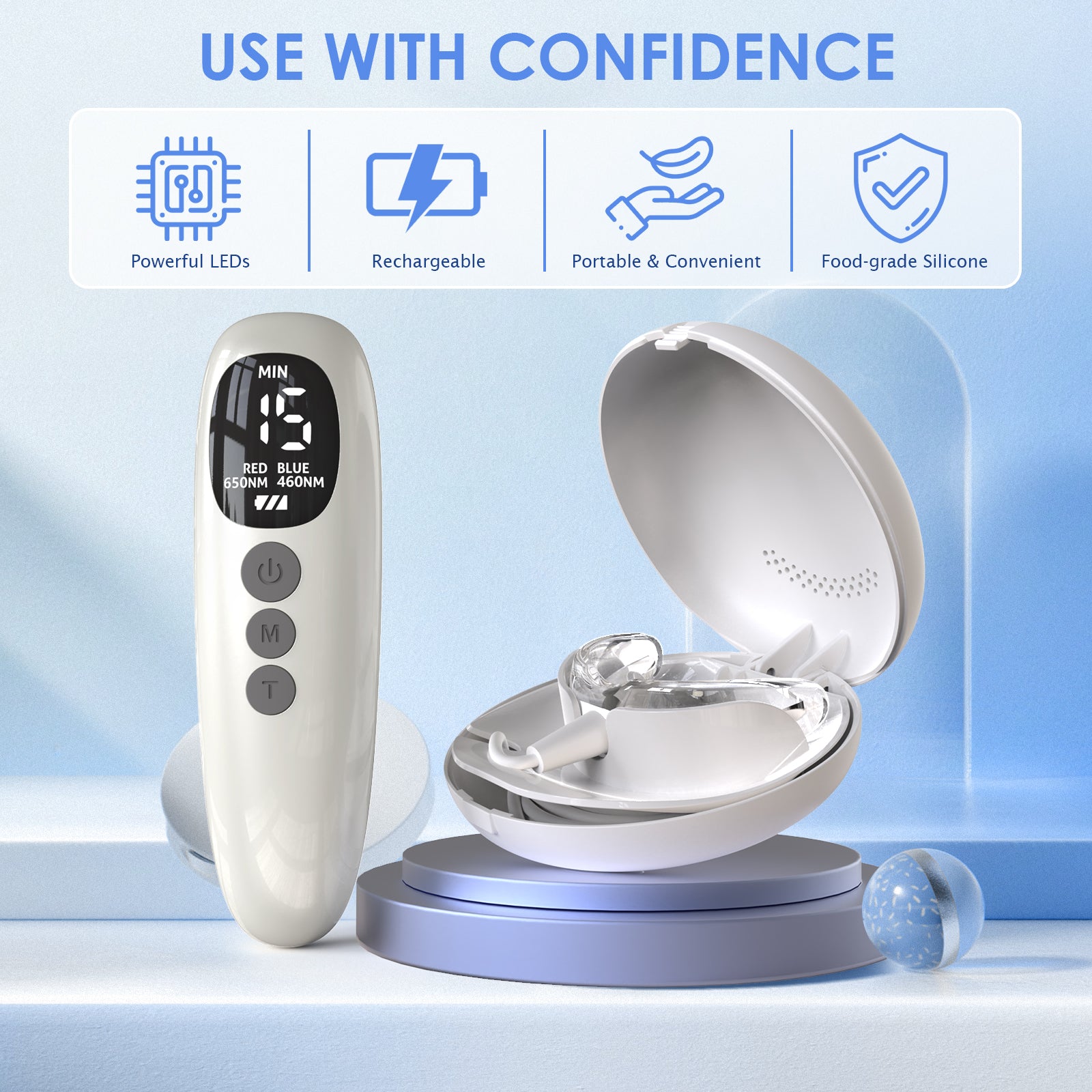 Red & Blue Light Therapy for Gums 2.0 (New Upgraded Version)