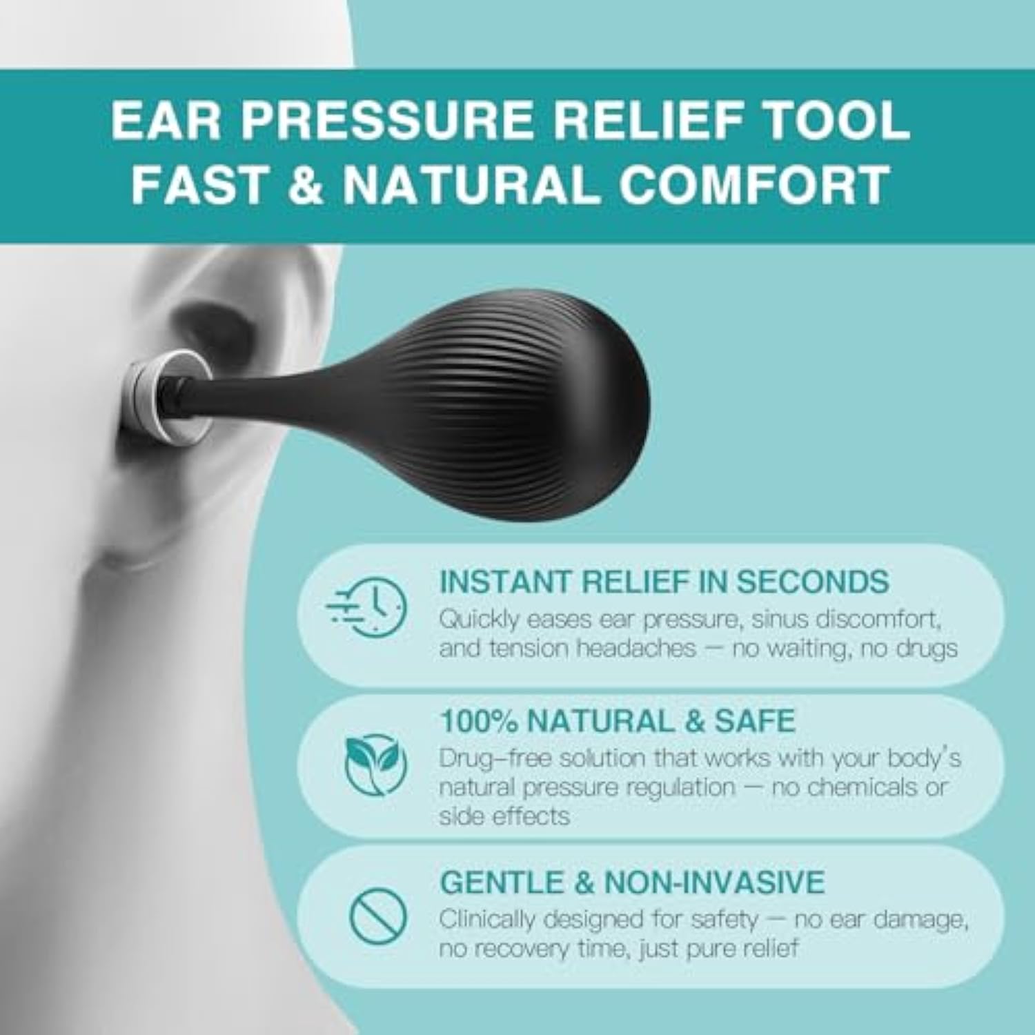 Ear Pressure Relief Device for Airplane Travel