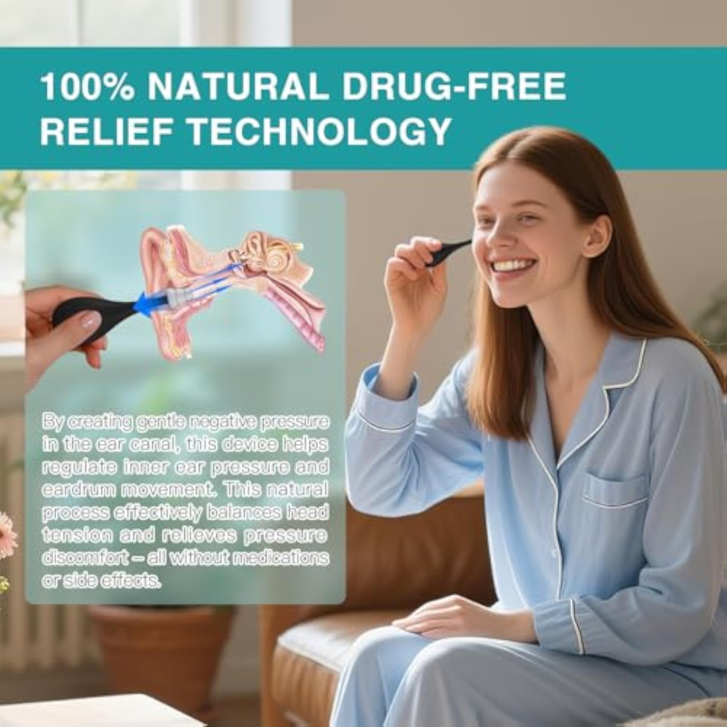 Ear Pressure Relief Device for Airplane Travel
